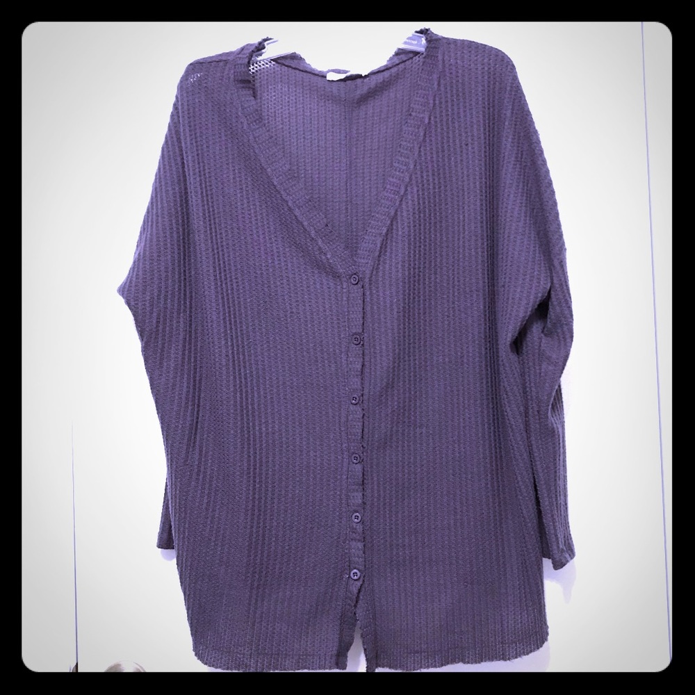 Eggplant waffle top
